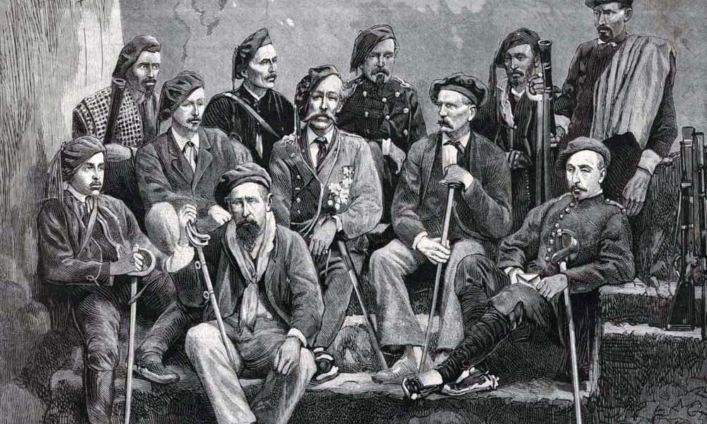 Militares carlistas de la III Carlistas, 1876. Mi bisabuelo andaba por ahí